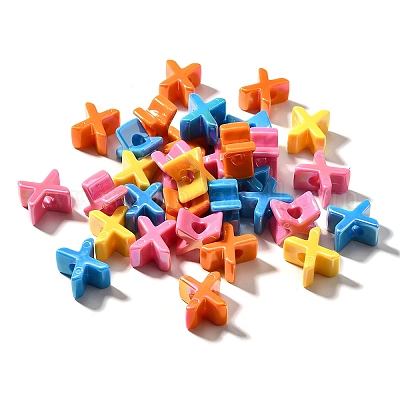 УФ-покрытие непрозрачные акриловые европейские бусины SACR-Z007-01X-1