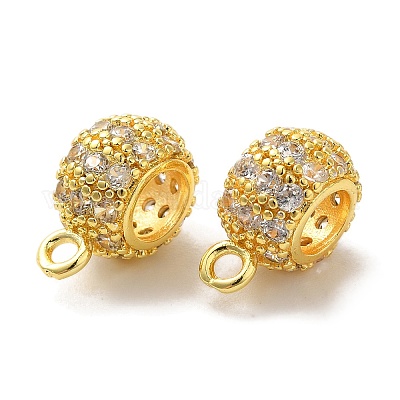 Колонна латунные микропаве кубический цирконий трубчатые дужки KK-C072-05F-G-1