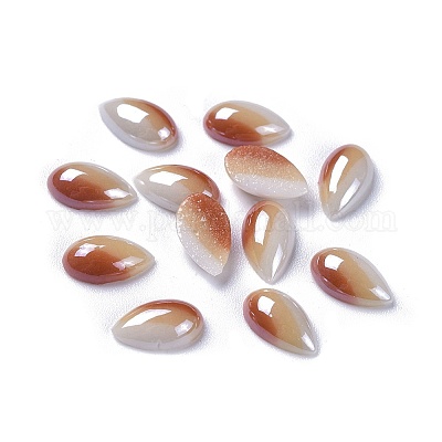 Непрозрачные стеклянные кабошоны GGLA-S038-01C-1