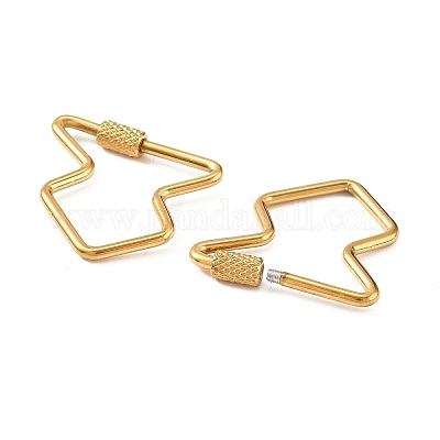 Карабин с замком из нержавеющей стали 304 STAS-C092-04C-G-1