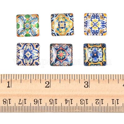 20шт стеклянные кабошоны GLAA-FS0002-57-1