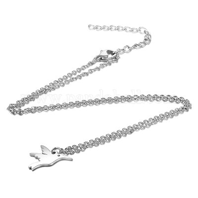 Подвески из нержавеющей стали 201 NJEW-S063-TN129-1-1