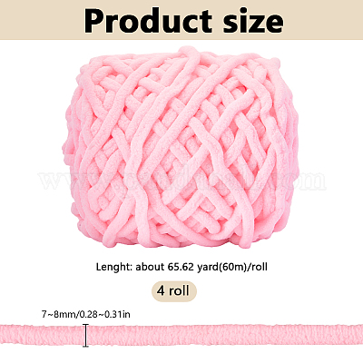 4 рулон мягкой пряжи для вязания крючком OCOR-SP0001-01C-1