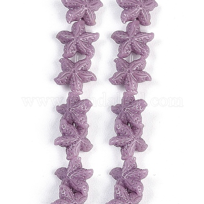 Нити резных бусин синтетического коралла CORA-K009-06A-1