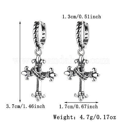 Серьги-кольца в стиле панк MA2169-1