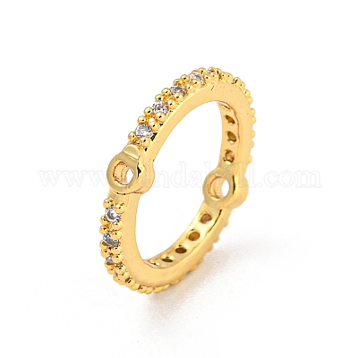 Оправа из латуни с микропаве из кубического циркония KK-P277-40G-1