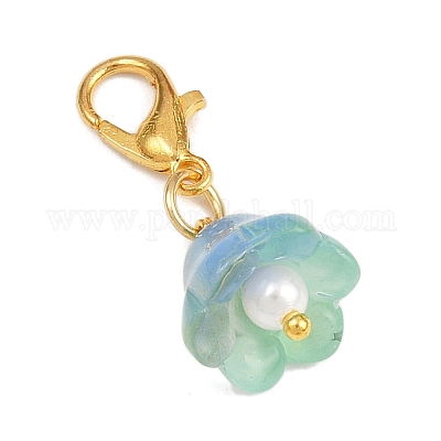 Подвесные украшения из прозрачного стекла HJEW-JM04148-1