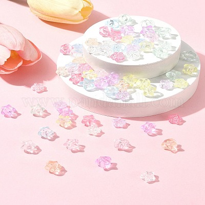 91 г прозрачных акриловых бусин OACR-FS0001-89-1