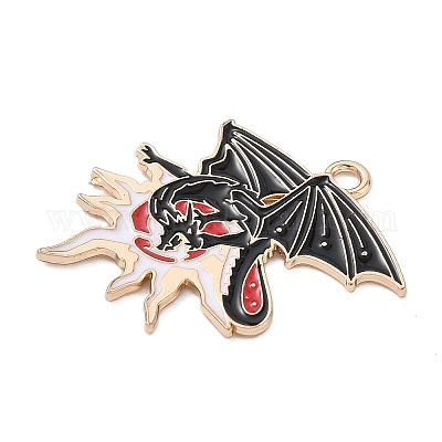 Подвески из эмали и сплава&nbsp;ENAM-P258-05E-G-1