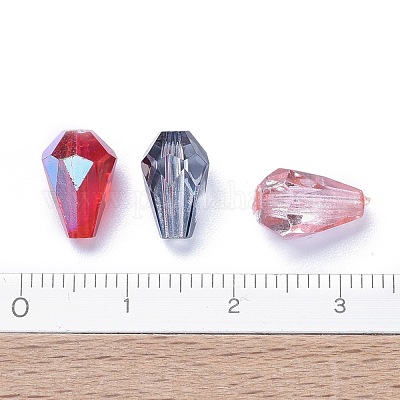 Гальванические бусины из чешского стекла GLAA-O018-33-1