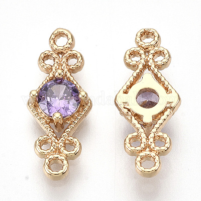 Золотистые соединители из латуни&nbsp;GLAA-R212-12C-1