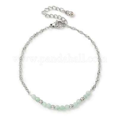 7шт 7 цвета браслеты из натуральных драгоценных камней BJEW-JB11835-1