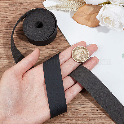 Плоский шнур из искусственной кожи из микрофибры длиной 2 м. FIND-WH0420-75B-01-1