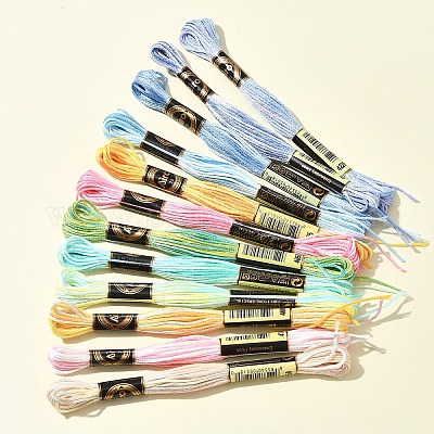 6-слойная полиэфирная нить для вышивания OCOR-FZ0001-01J-1