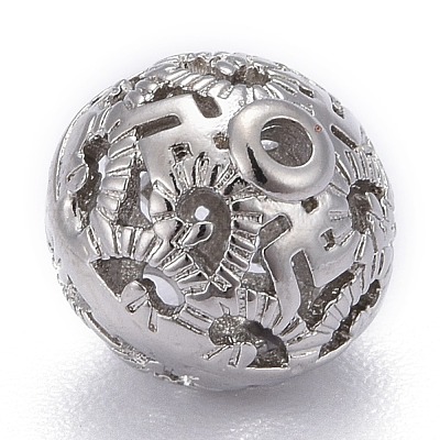 Латунные филигранные бусы KK-P192-02P-1