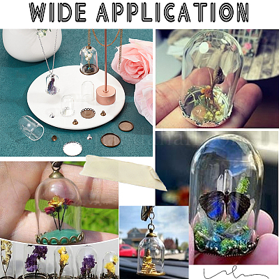 12 комплект стеклянных купольных крышек 6 стилей AJEW-SC0002-68-1