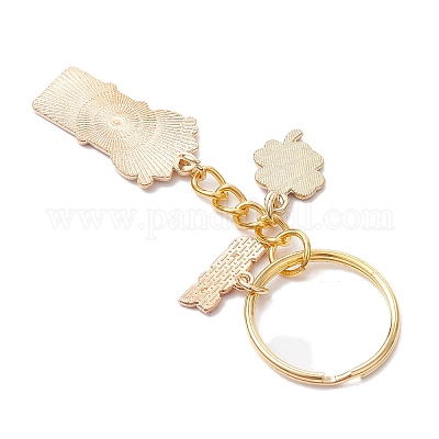 Подвесные брелки из сплава эмали KEYC-JKC01177-02-1