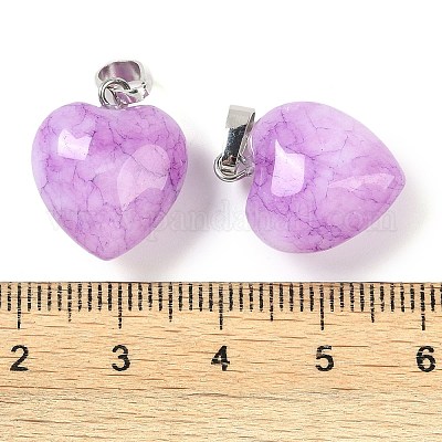 Подвески из окрашенного натурального нефрита G-J386-H14-P-1