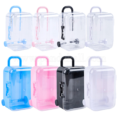 8 шт. 8 стиля чемоданов пластиковые подарочные коробки для хранения конфет CON-CN0001-11-1