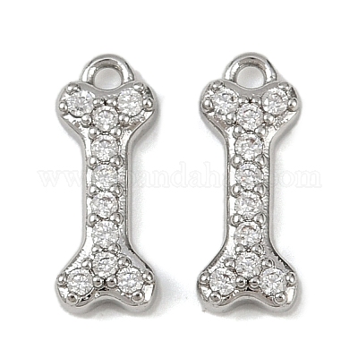 Латунные микропаве прозрачные подвески с фианитом KK-L238-03P-1