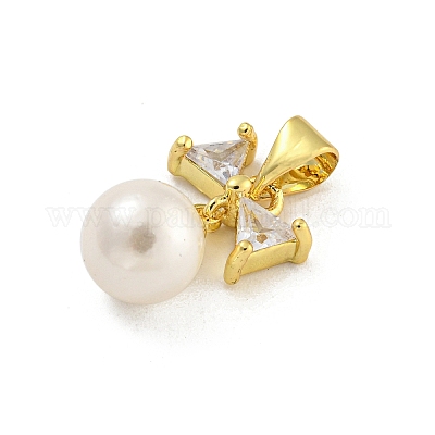 Подвески из кубического циркония с покрытием из латуни KK-G513-25G-1