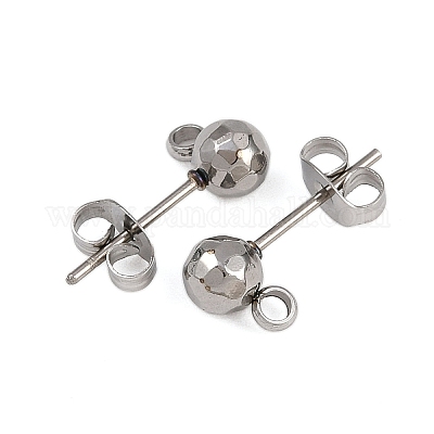 Фурнитура для сережек-гвоздиков из нержавеющей стали 304 STAS-A119-06P-1