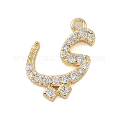 Покрытие стойки латунь микропаве прозрачные подвески из кубического циркония KK-A224-03O-G-1