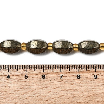 Природного пирита бисер нитей&nbsp;G-Z131-E01-01-1