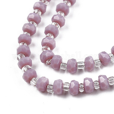 Непрозрачные сплошные цветные стеклянные бусины GLAA-N052-04-A07-1