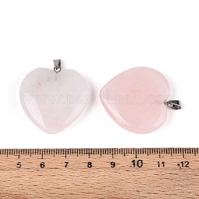 Природного розового кварца подвески X-G-S364-006-1