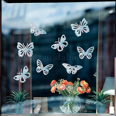 Rainbow Butterfly Window Decals