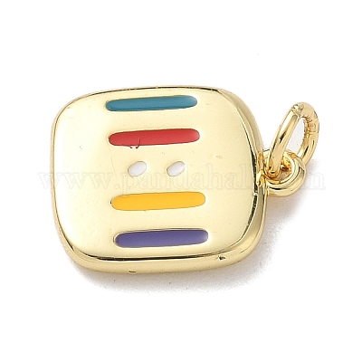 Подвески из латуни и эмали 11:11 KK-B155-11G-03-1