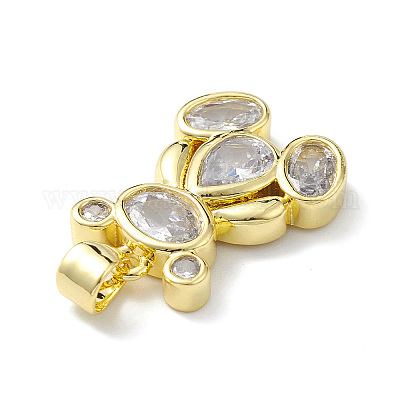 Стойки обшивки латунь микро проложить Циркон подвеску KK-H443-04G-1