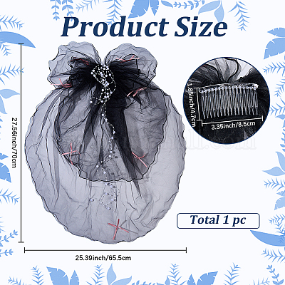 Органза абс жемчужная свадебная фата&nbsp;OHAR-WH20020-05C-1