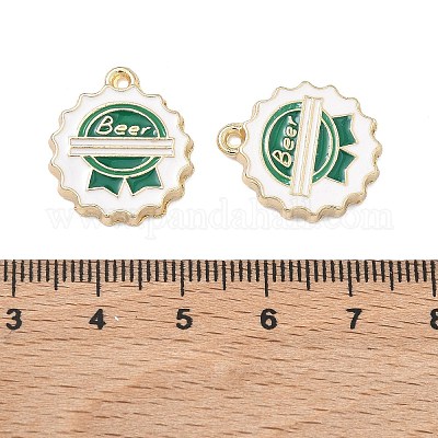 Pendentifs d'émail en alliage&nbsp;FIND-H020-01A-G-1