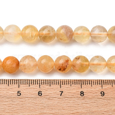 Естественный желтый флюорит бисер нитей G-K340-A03-02A-1