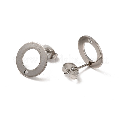 Фурнитура для сережек-гвоздиков из нержавеющей стали 201 STAS-D244-23P-1
