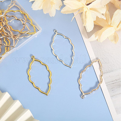 30 шт. 3-цветный сплав с открытой задней частью FIND-CA0008-43-1