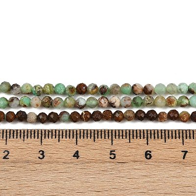 Натуральные хризопразные бисерные пряди G-RM2025425-A01-3mm-1