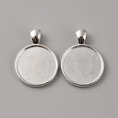 Цинк сеттингами подвески сплава кабошон FIND-WH0422-15-1