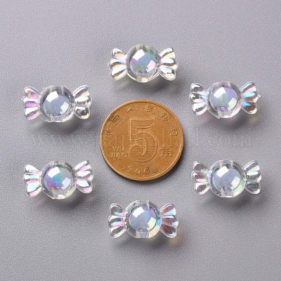 Perles en acrylique transparente&nbsp;TACR-S152-03B-SS2113-1