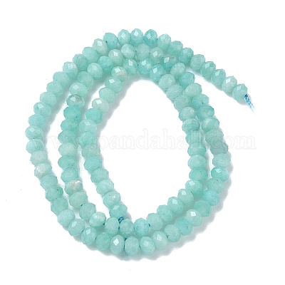 Природных амазонит бисер нитей&nbsp;G-L651-B03-5x3mm-1