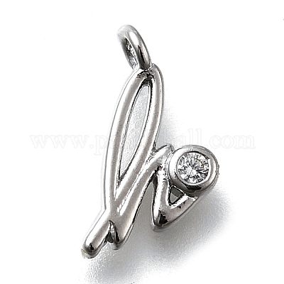 Латунные микро проложить кубического циркония подвески KK-B132-12P-H-1