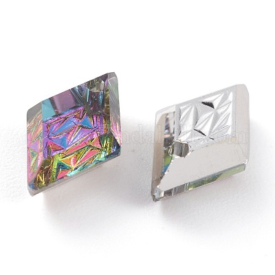 Подвески из тисненого стекла со стразами&nbsp;GLAA-J101-04A-001VO-1