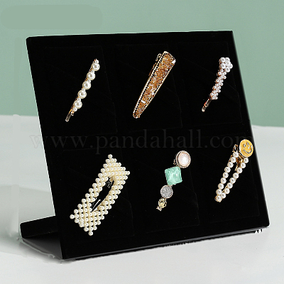 Бархатный органайзер с зажимом для волос с 6 слотом для женщин и девочек PAAG-PW0017-04B-1