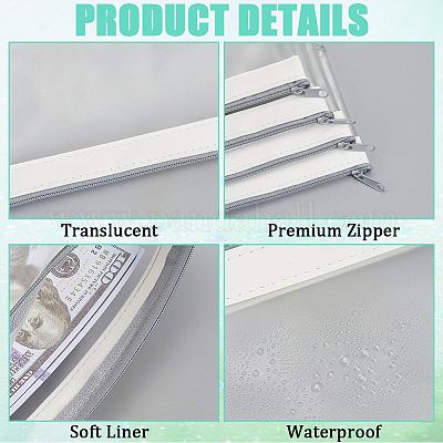 Прямоугольные пакеты из ПВХ и искусственной кожи с застежкой-молнией ABAG-WH20001-20D-1