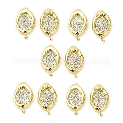 Латунные серьги-гвоздики из циркония KK-H440-03G-1