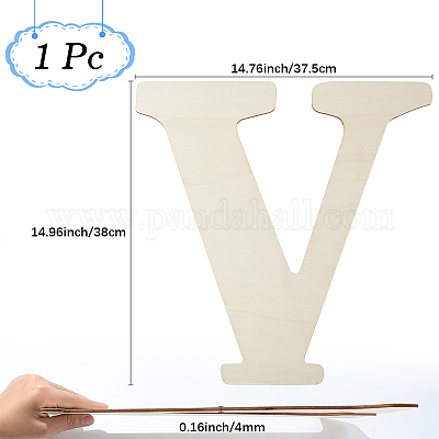 Письмо необработанные листы мдф WOOD-WH20012-008V-1
