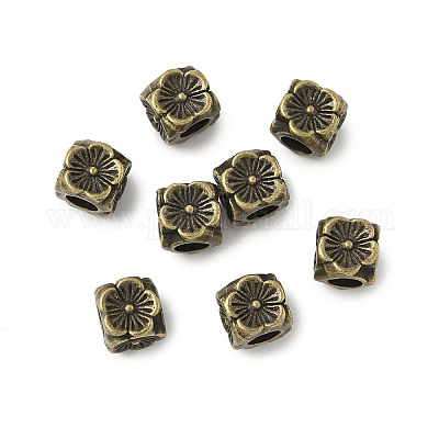 Сплавочные овальные бусины тибетского стиля  FIND-G059-01C-AB-1