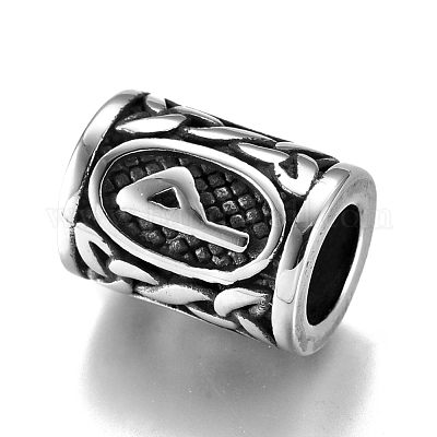 Европейские бусины из нержавеющей стали 304 OPDL-G010-06AS-02P-1